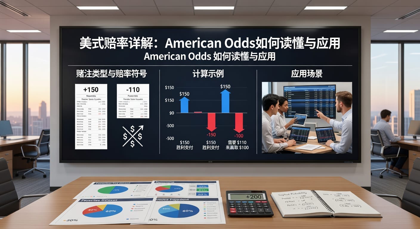 美式赔率 american odds 详解：换算、读法与实战技巧